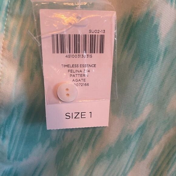 Chico’s Zippered sheer shirt/jacket sz 1 - Picture 5 of 6